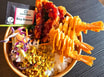 Poke Bowl with Crispy Chicken and King Prawns